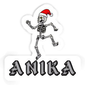 Sticker Weihnachts-Skelett Anika Image