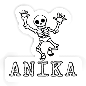 Aufkleber Skelett Anika Image