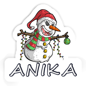 Anika Sticker Schneemann Image