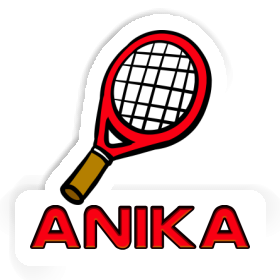 Tennisschläger Aufkleber Anika Image