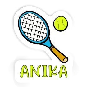 Tennisschläger Aufkleber Anika Image