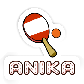 Tischtennisschläger Aufkleber Anika Image