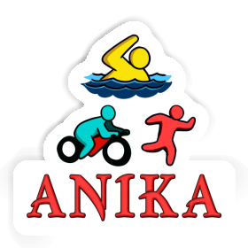 Autocollant Anika Triathlète Image