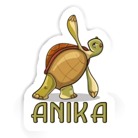 Tortue yoga Autocollant Anika Image