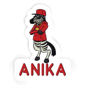 Sticker Anika Zebra Image