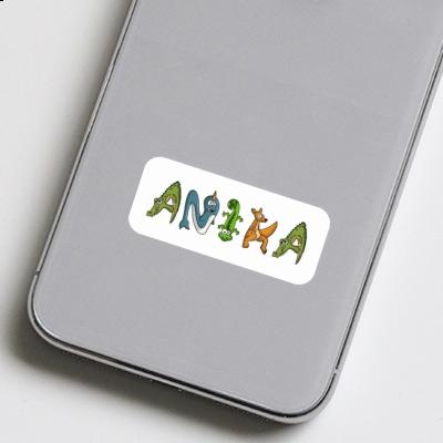 Sticker Animal Font Anika Notebook Image