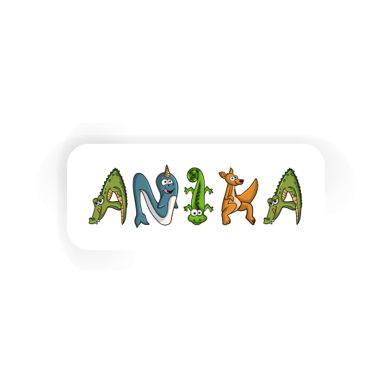 Sticker Animal Font Anika Image