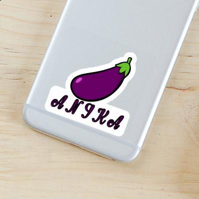 Aubergine Sticker Anika Notebook Image