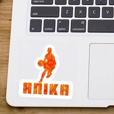 Joueur de basket-ball Autocollant Anika Laptop Image