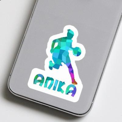 Sticker Anika Basketballspielerin Notebook Image