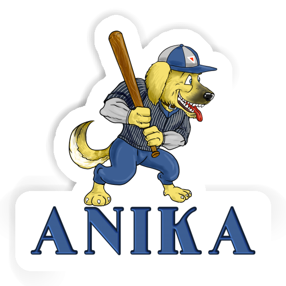 Autocollant Baseball-Chien Anika Gift package Image