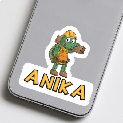 Sticker Anika Construction worker Image