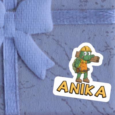 Sticker Anika Construction worker Laptop Image