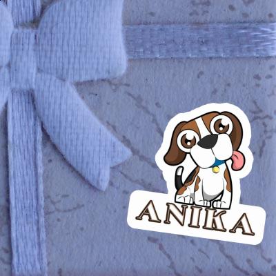 Anika Sticker Beagle-Hund Notebook Image