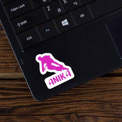 Biker Sticker Anika Laptop Image