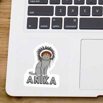 Autocollant Anika Chat Laptop Image