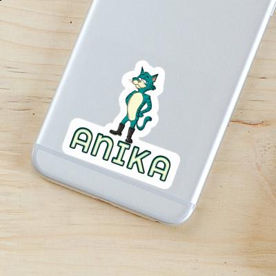 Sticker Anika Standing Cat Notebook Image