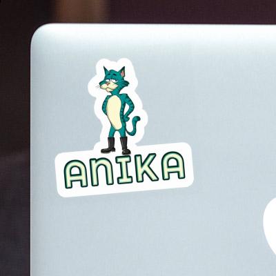 Sticker Anika Standing Cat Gift package Image