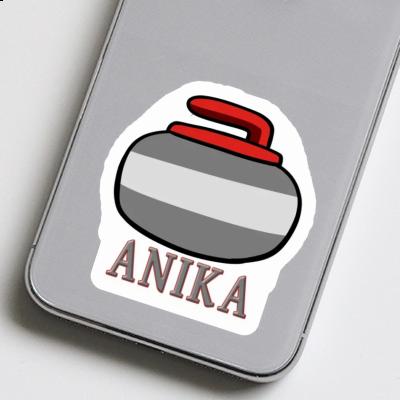 Curling Stone Sticker Anika Notebook Image