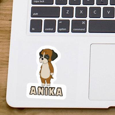 Sticker Anika German Boxer Laptop Image