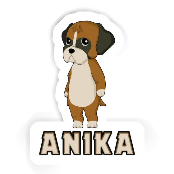 Sticker Anika German Boxer Gift package Image