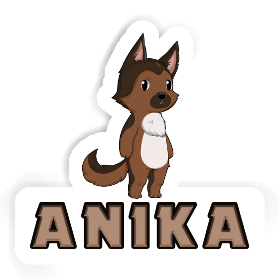 German Sheperd Sticker Anika Notebook Image