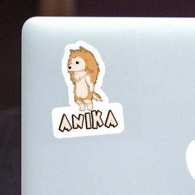 Anika Sticker Collie Laptop Image