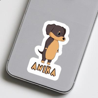 Dachshund Sticker Anika Laptop Image