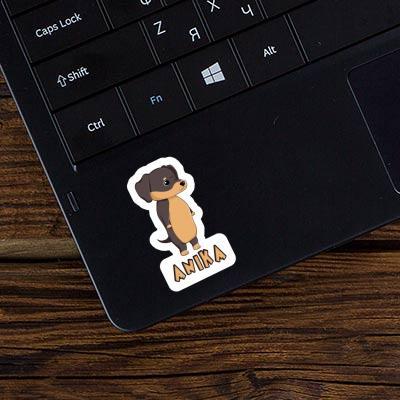 Dachshund Sticker Anika Laptop Image