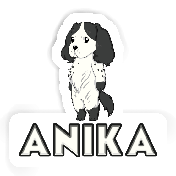 Sticker English Cocker Spaniel Anika Gift package Image