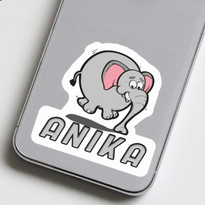 Sticker Jumping Elephant Anika Image