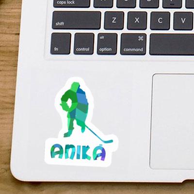 Sticker Anika Hockey Player Image