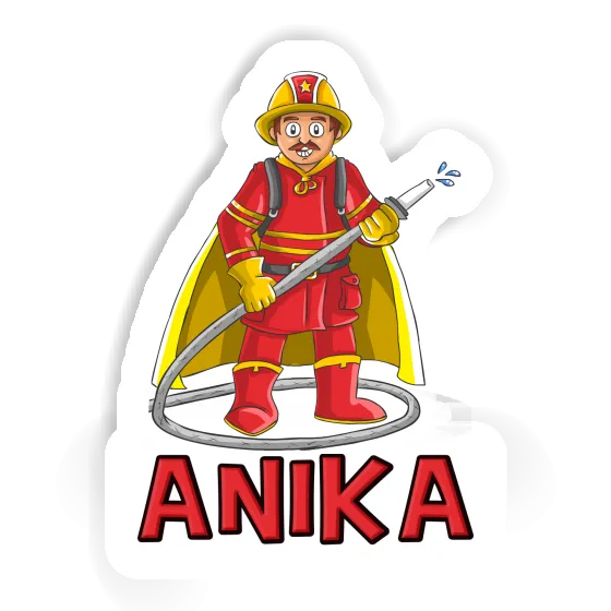 Feuerwehrmann Aufkleber Anika Laptop Image