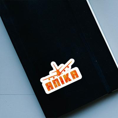 Anika Sticker Airplane Laptop Image