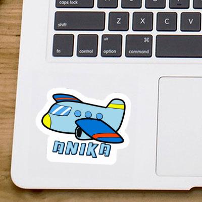 Flugzeug Sticker Anika Laptop Image