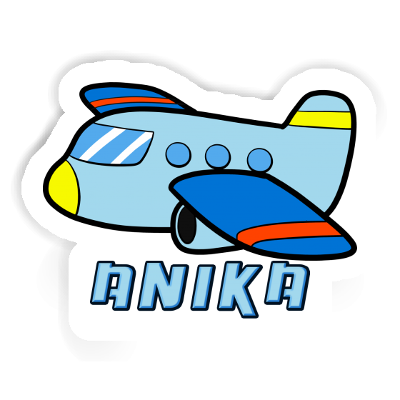 Sticker Anika Airplane Notebook Image