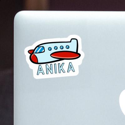 Sticker Anika Plane Notebook Image