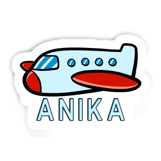 Sticker Anika Plane Notebook Image