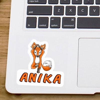 Anika Autocollant Yoga Renard Notebook Image