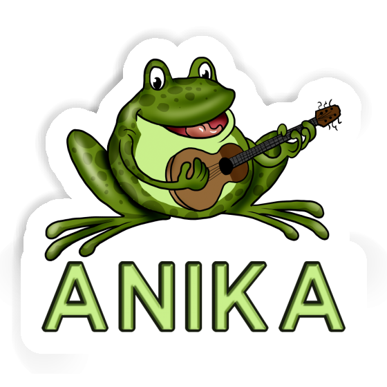 Anika Autocollant Grenouille à guitare Notebook Image