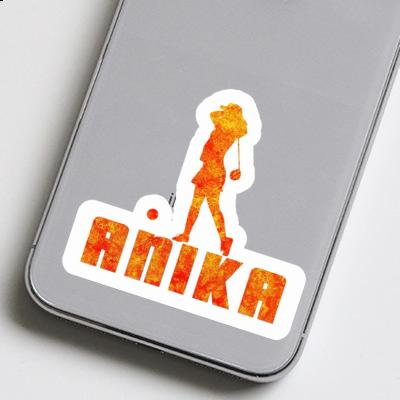 Sticker Golferin Anika Notebook Image