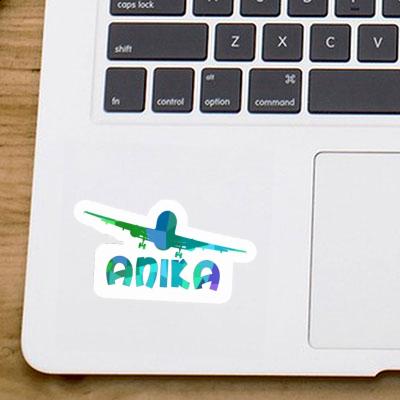 Anika Sticker Airplane Laptop Image