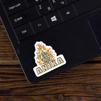 Sticker Anika Middlefinger Laptop Image