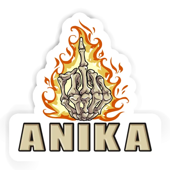 Mittelfinger Sticker Anika Image