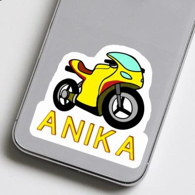 Autocollant Anika Motocyclette Notebook Image