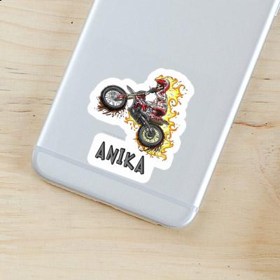 Sticker Motocross Rider Anika Notebook Image