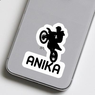 Sticker Motocross-Fahrer Anika Notebook Image