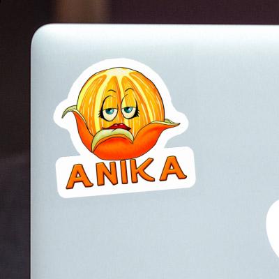 Orange Sticker Anika Notebook Image