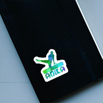 Anika Sticker Gymnast Notebook Image