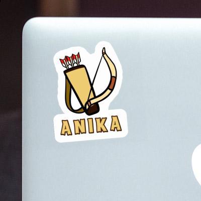 Anika Sticker Pfeilbogen Notebook Image